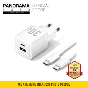 Vention Adapter Kepala Charger 2 in 1 30W Type C - USB A Kit Kabel USB C to C