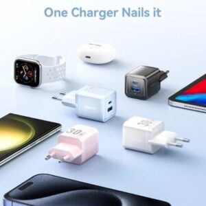 Alternative view of Vention Adapter Kepala Charger 2 in 1 30W Type C - USB A