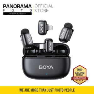 Boya Mini 2-01 Wireless Microphone for USB Type-C & Lightning Black