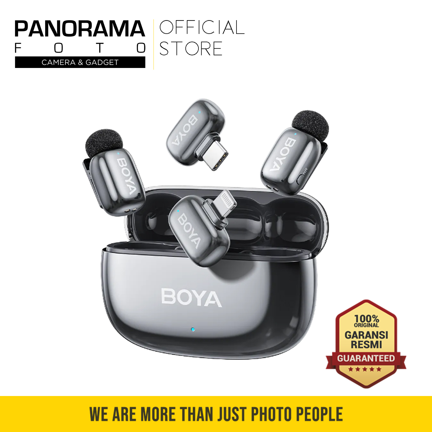 Boya Mini 2-01 Wireless Microphone for USB Type-C & Lightning Space Gray